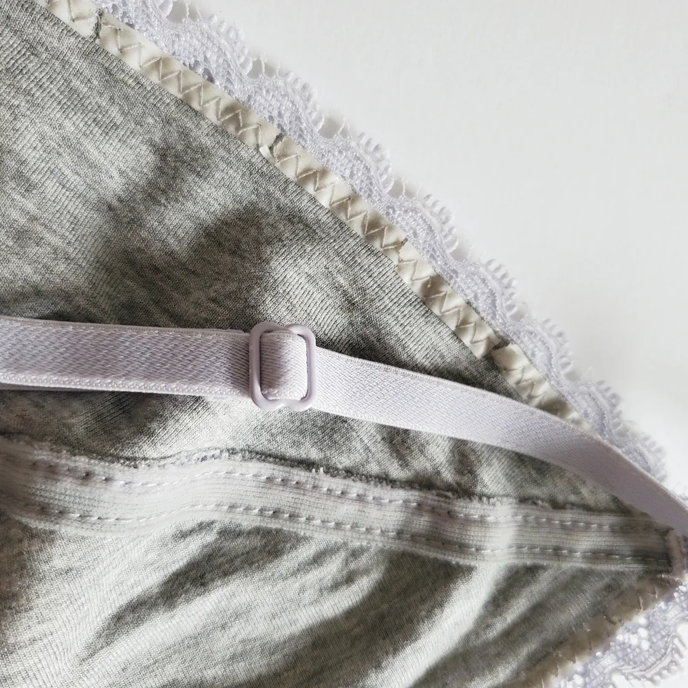 Urban Outfitters Bra Pins‎ & Needles bra gray lace Medium bralette lace